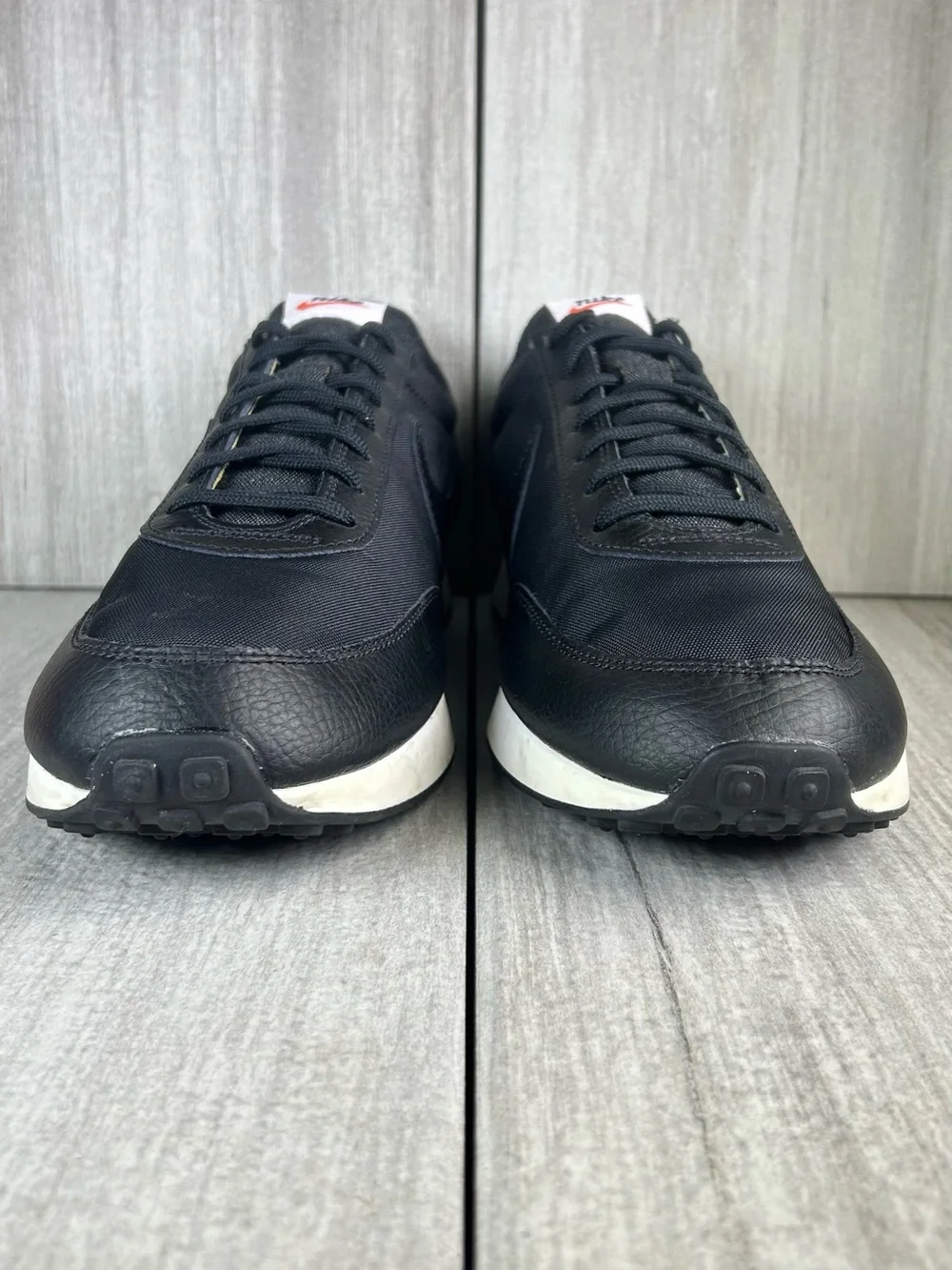 WORN 1X Nike Air Tailwind 90 Waffle Retro Black Athletic Sneaker Mens Size 10.5